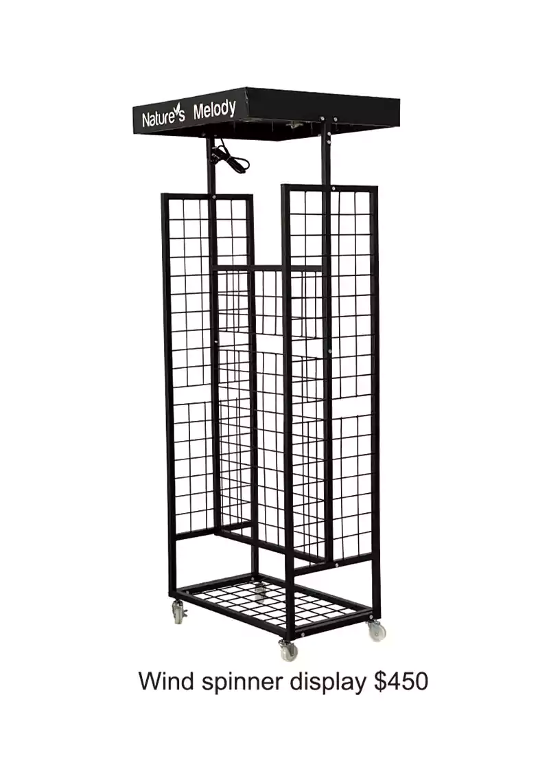 Display-Wind Spinner Floor Rack